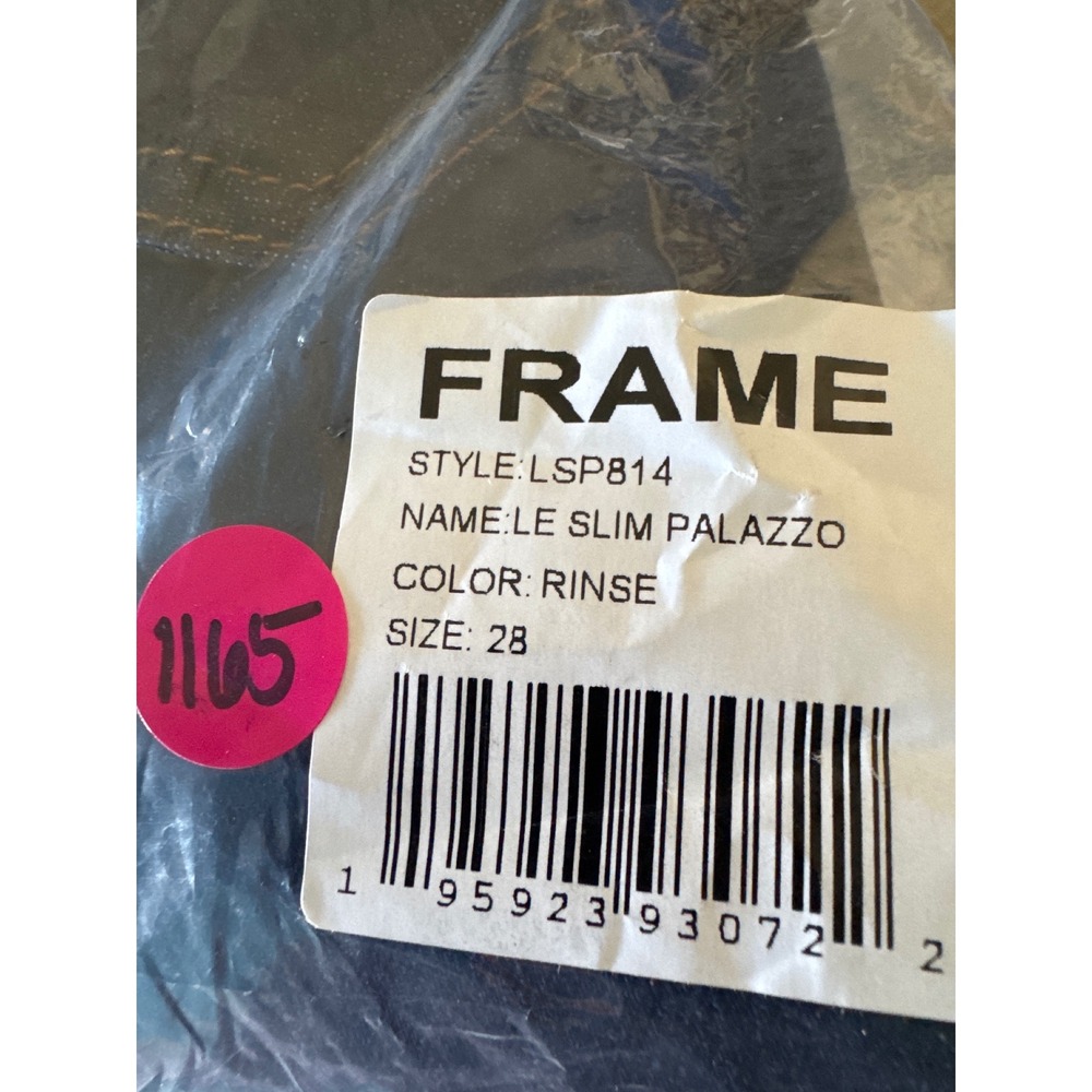 NWT FRAME Le Slim Palazzo Jeans / Multiple Sizes / Color in Rinse / MSRP $298 - Picture 8 of 8
